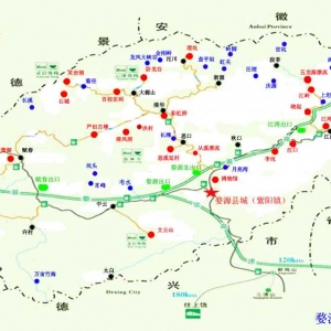 婺源摄影旅游景点分布图